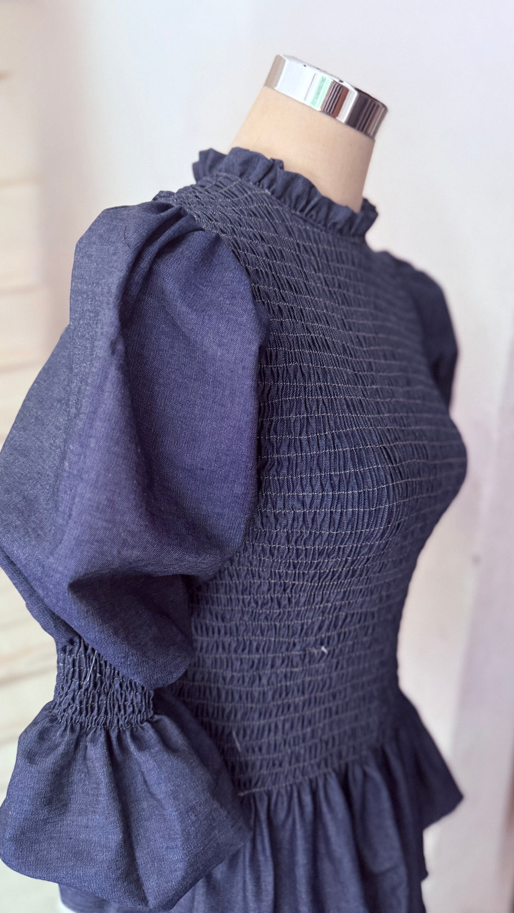 Camisa Denim Puff
