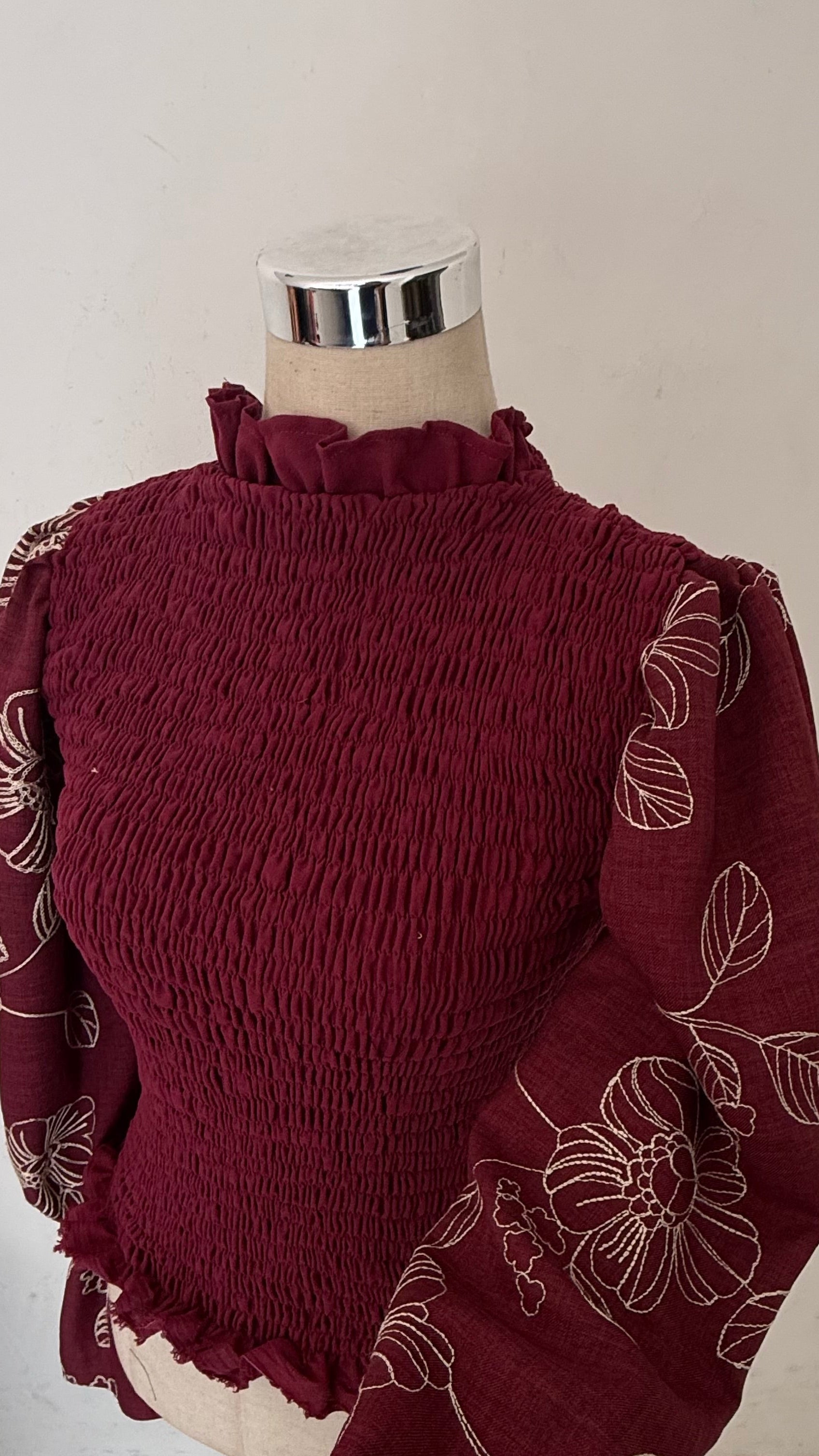 Camisa Alexia - Bordo