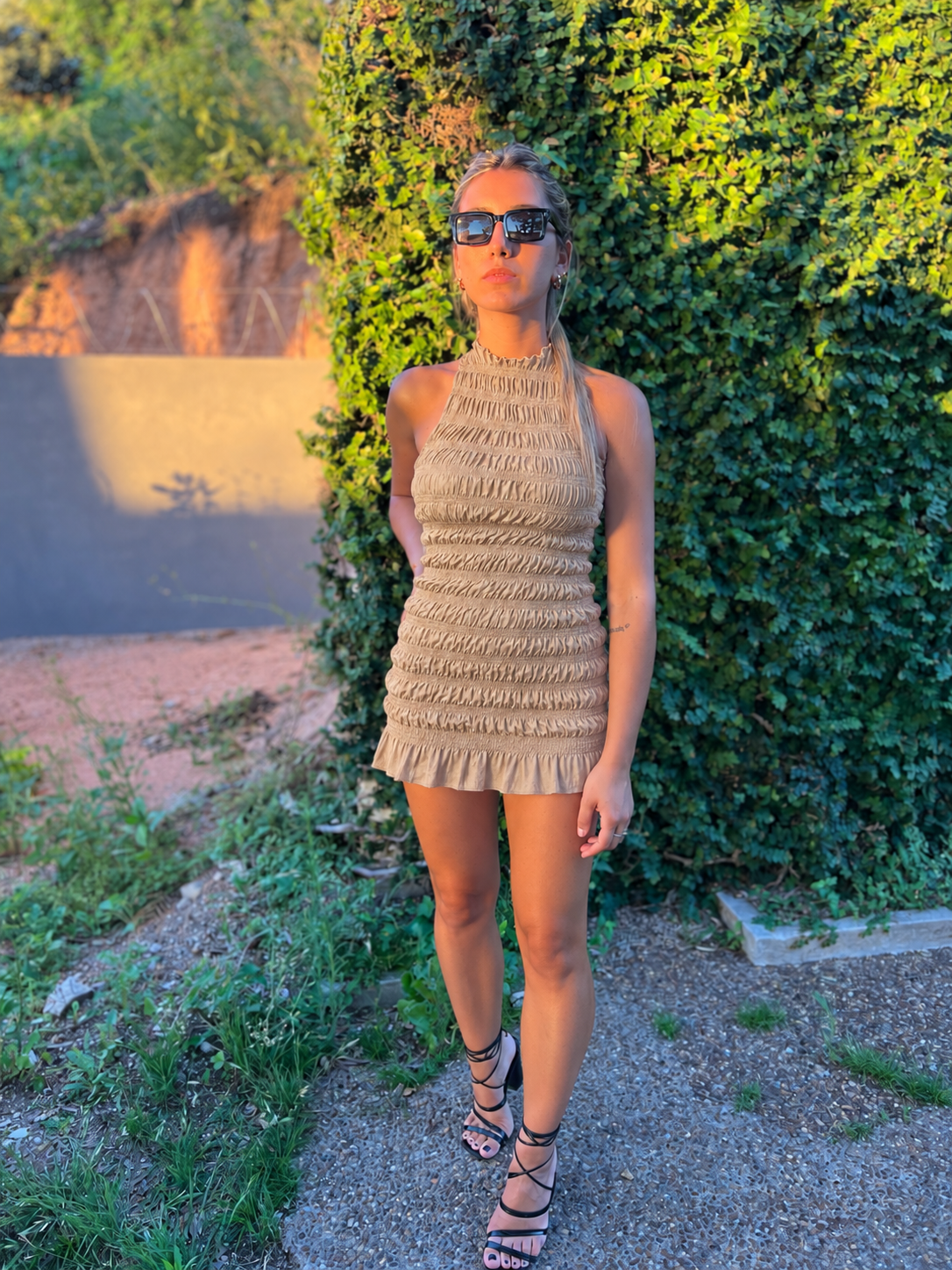 Emily Dress - Beige