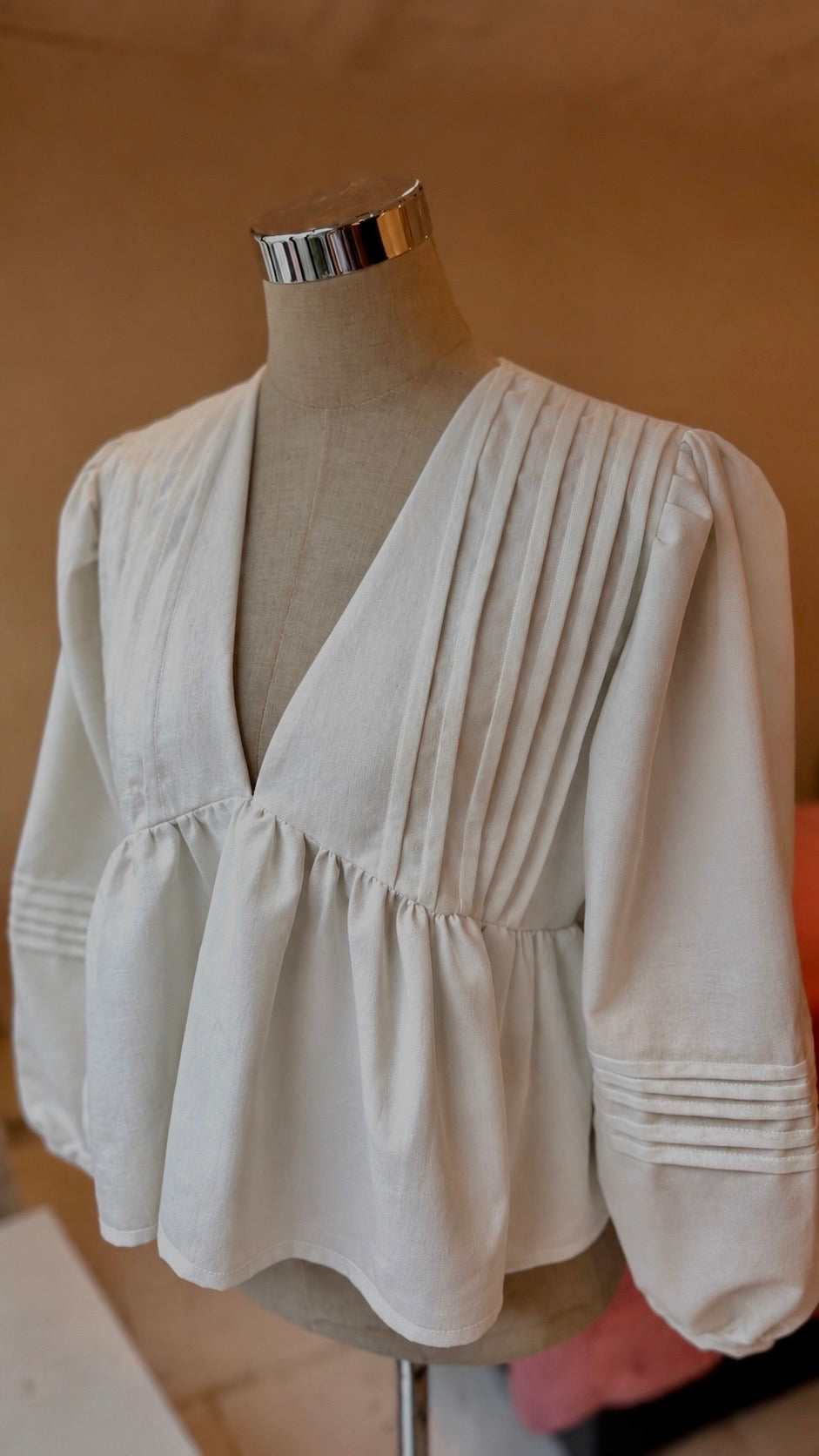 Camisa Romántica lino - Blanca