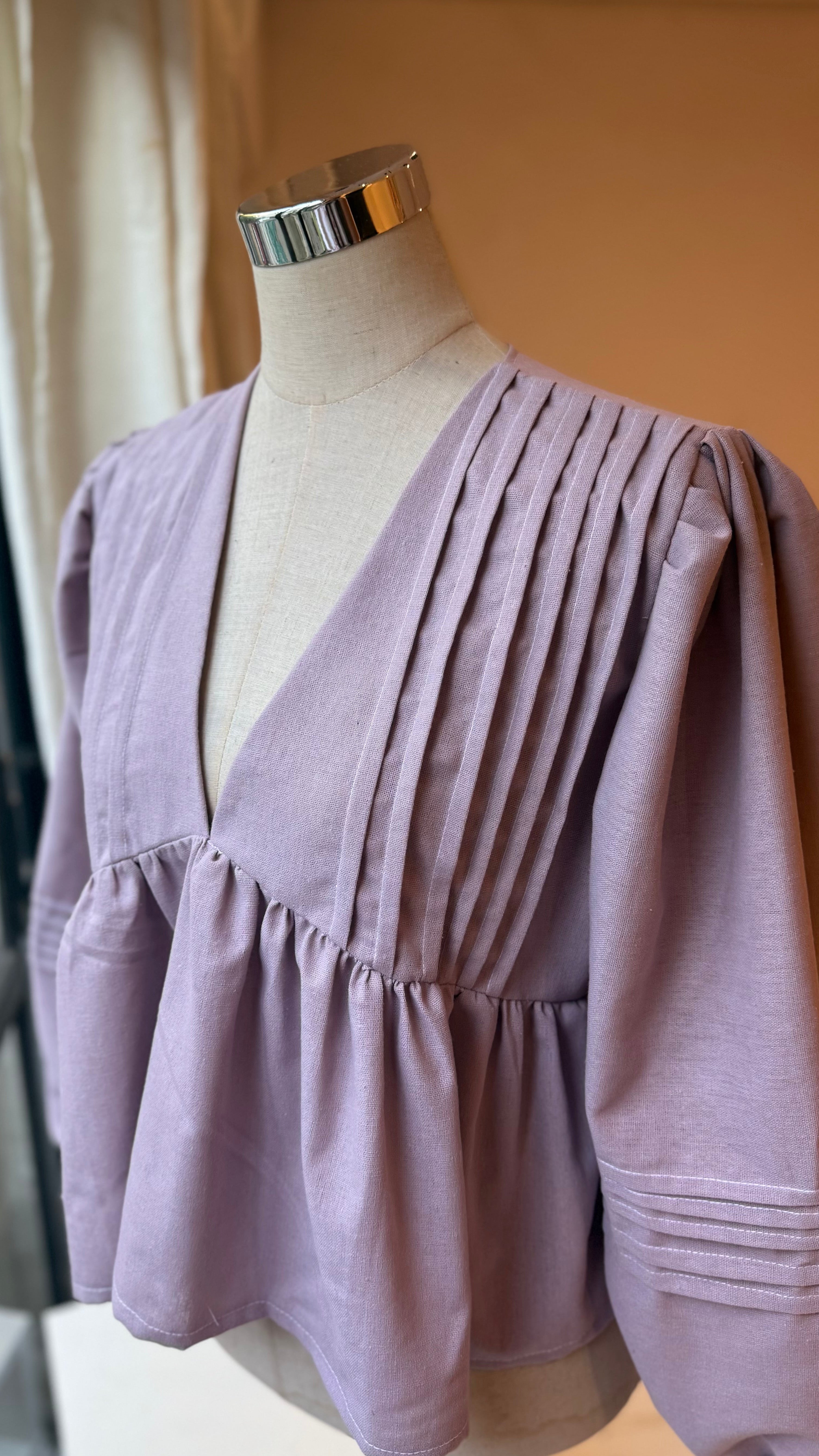 camisa romántica - Lila