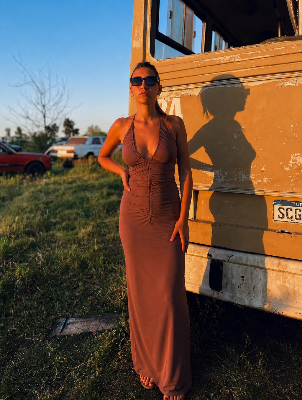 Vestido Alana - Chocolate