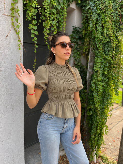 Blusa Celmo - Caqui