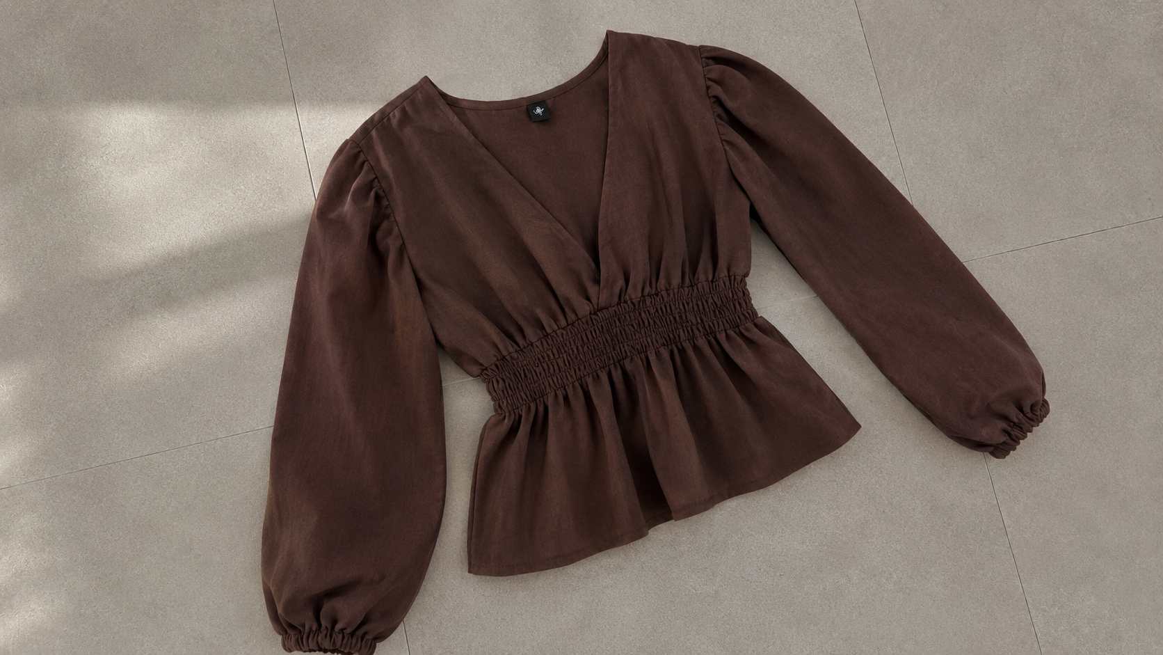 Blusa Asuncion lino - chocolate