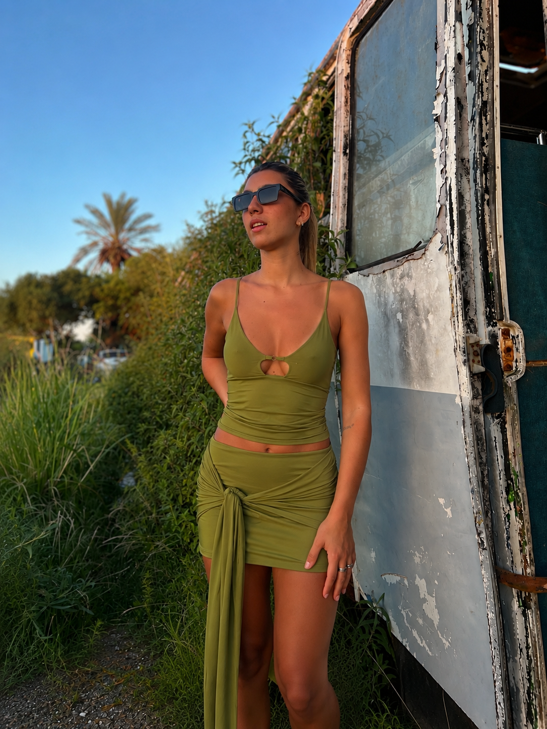 Set Caliz- Verde Oliva