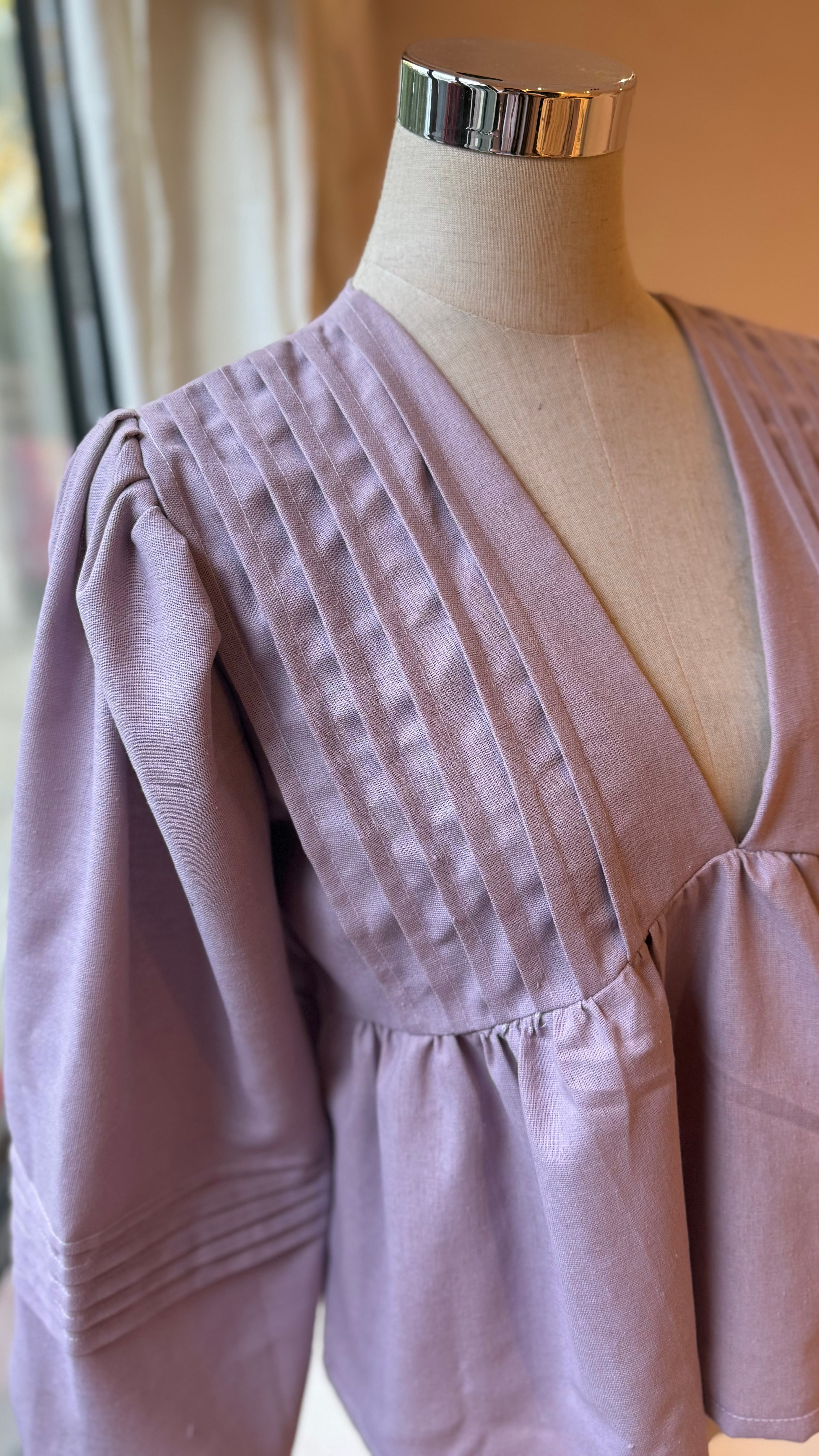 camisa romántica - Lila