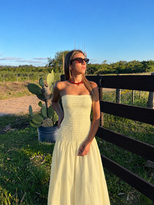 Vestido Mandy - Amarillo