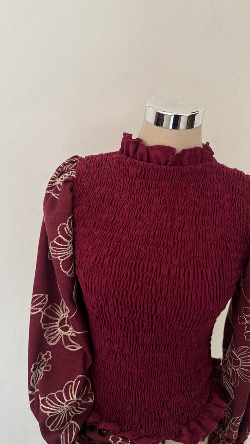 Camisa Alexia - Bordo