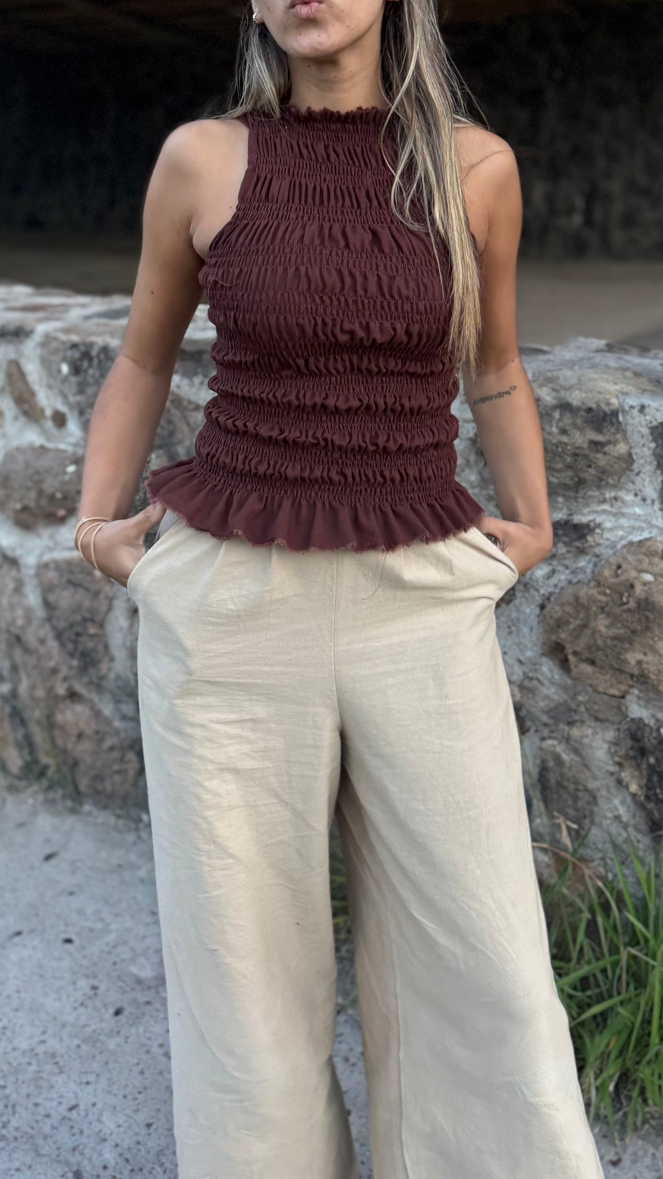 Blusa Mara - Chocolate