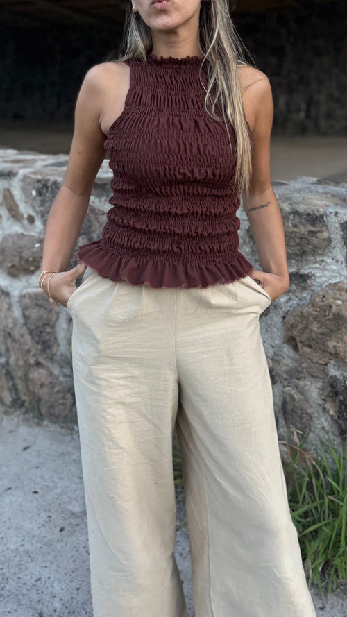Blusa Cherie - Chocolate