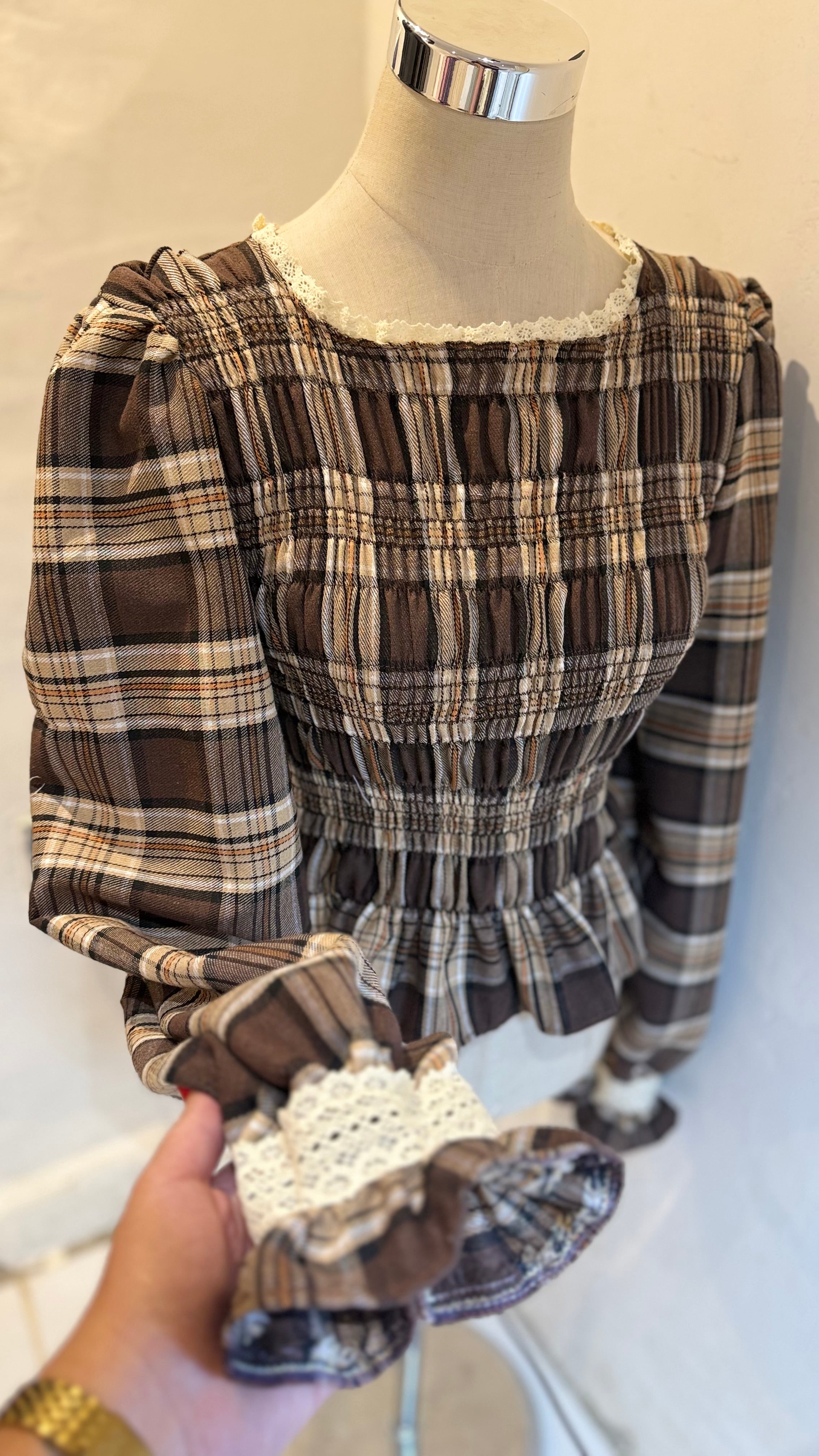 Camisa Grid Chocolate