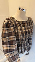 Camisa Grid Chocolate