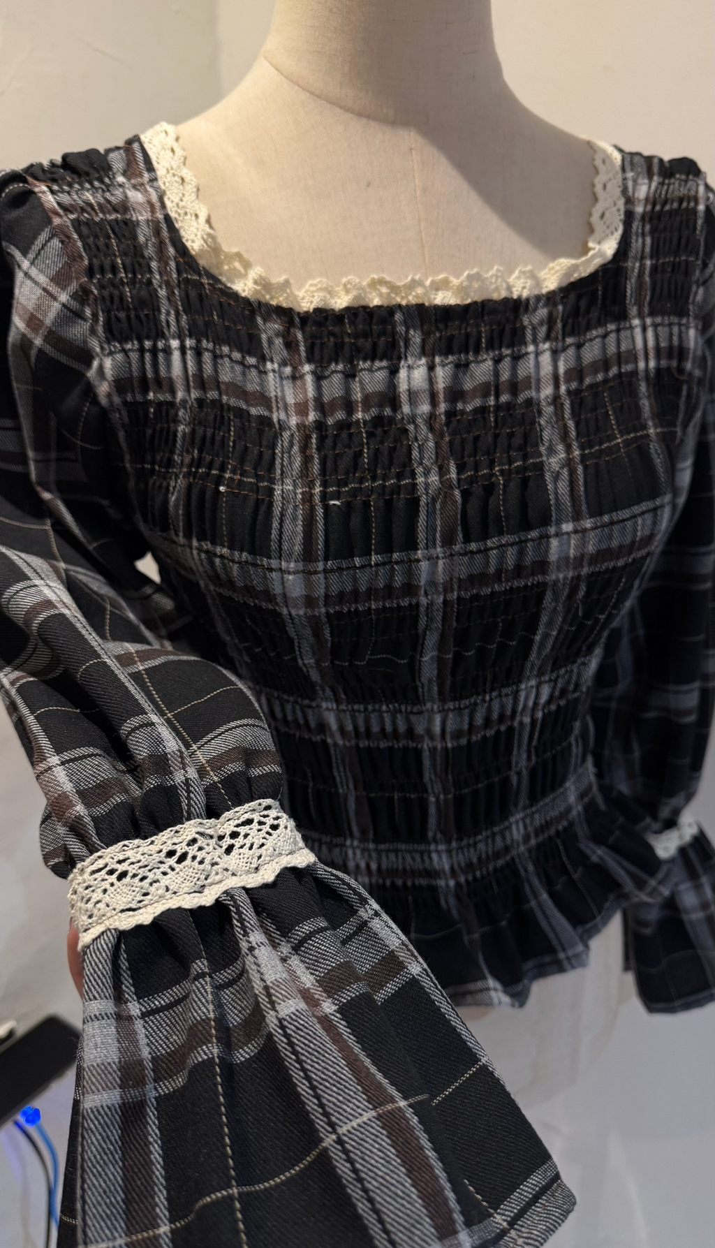 Camisa Grid Black