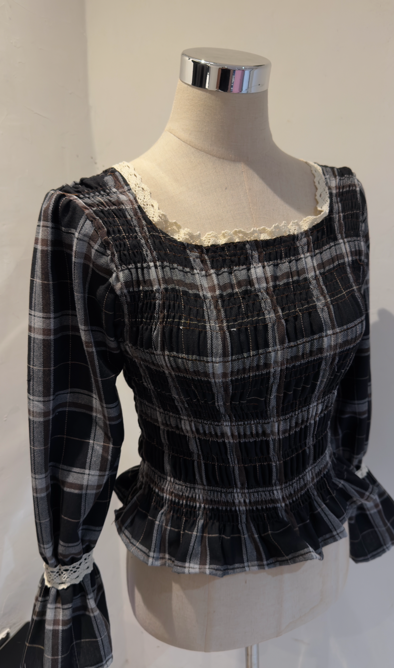 Camisa Grid Black